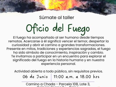 Convocatoria al Taller del Fuego